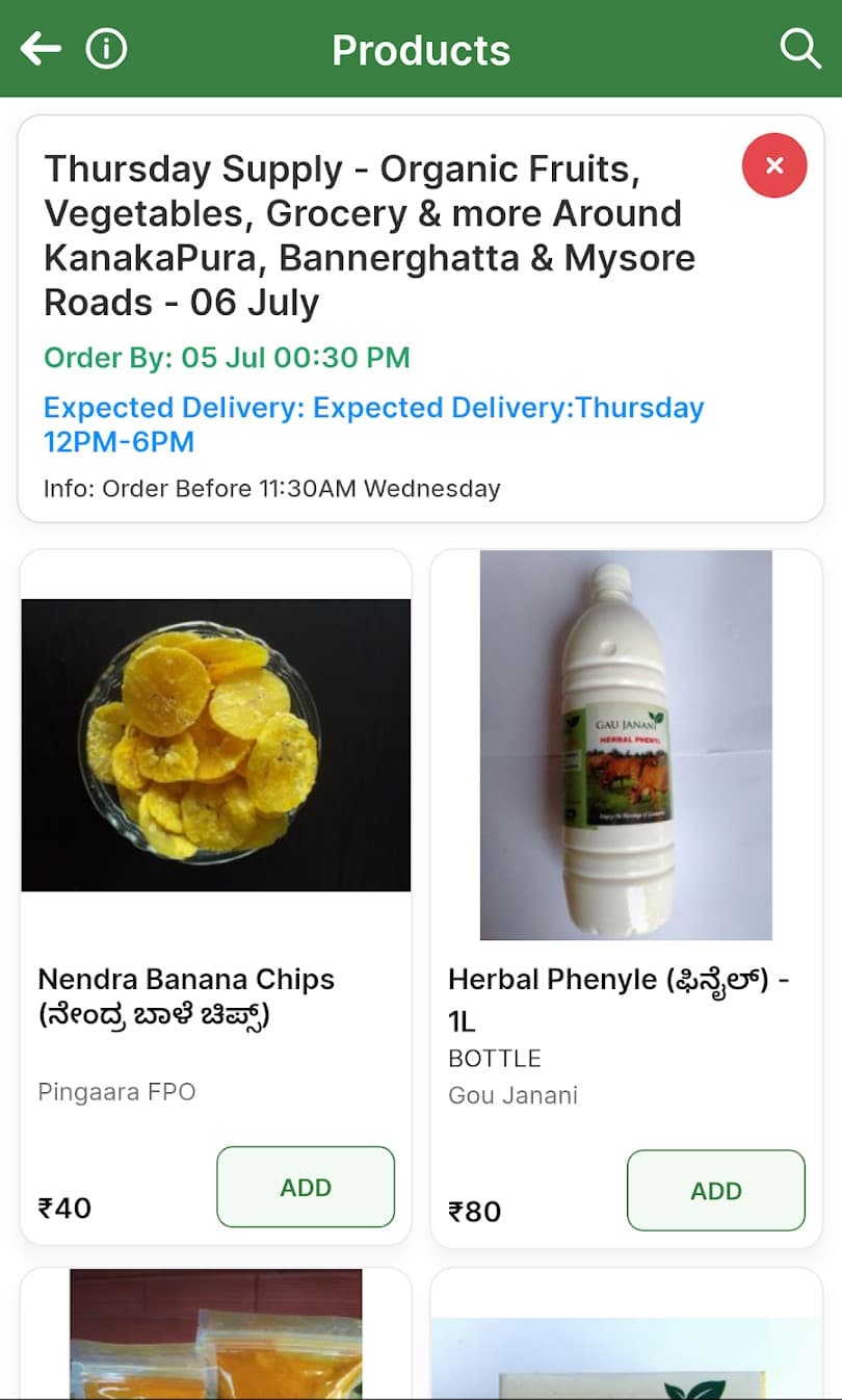 Bazar list